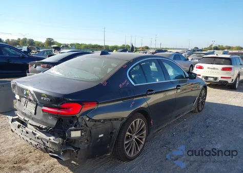 2021 BMW 530I из США, поврежденный, VIN WBA53BH03MWX01368